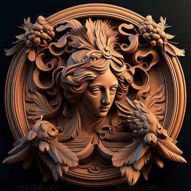 3D model Baroque (STL)